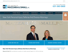 Tablet Screenshot of mazzaraandsmall.com